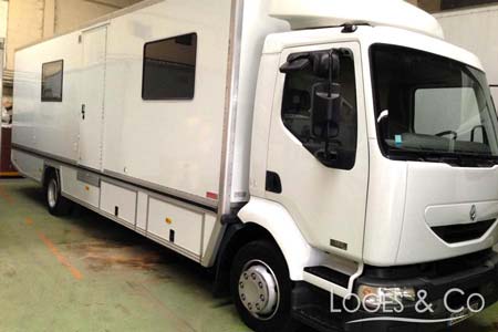 Loge XL Camion teck double-loge