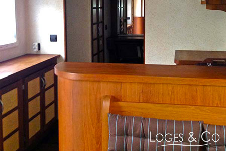 Loge XL Camion teck double-loge